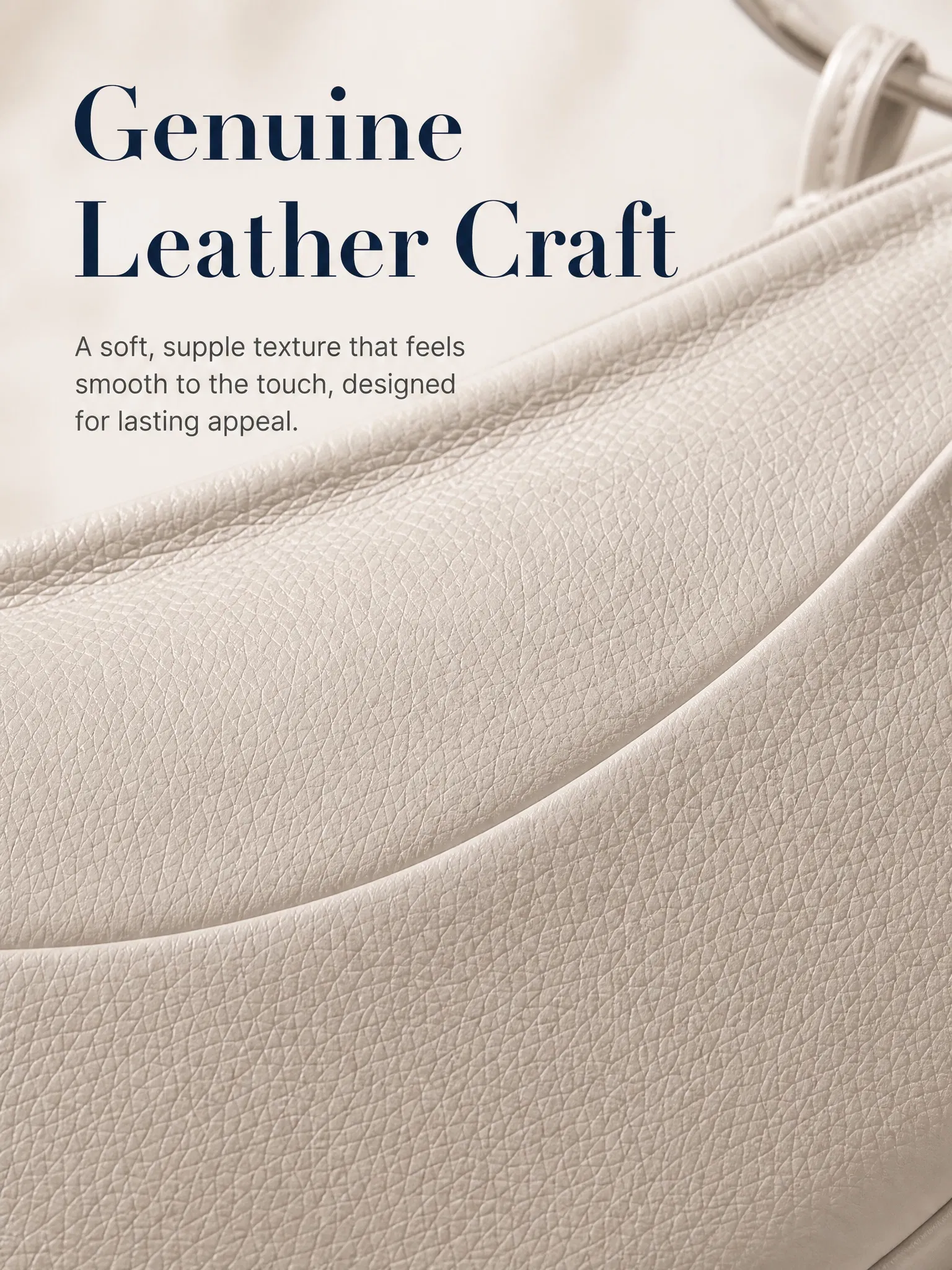 Bolso baguette de cuero de vaca francés chic para mujeres elegantes