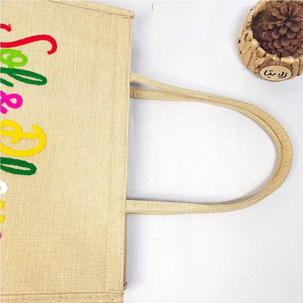 Bolsa de algodón de lienzo reutilizable para compras de regalos al por mayor
