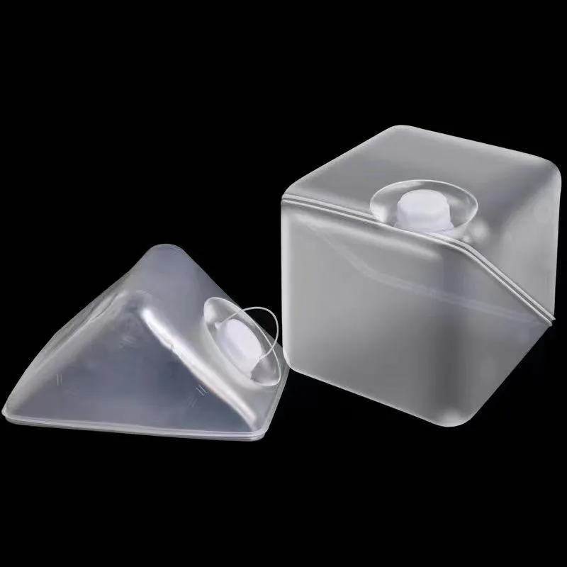 Folding 5L-20L Cubo de Plástico Suave en Forma de Cuadrado para Uso Exterior Bolsa de Agua con Cartón para Barriles y Cubos Cubitainer