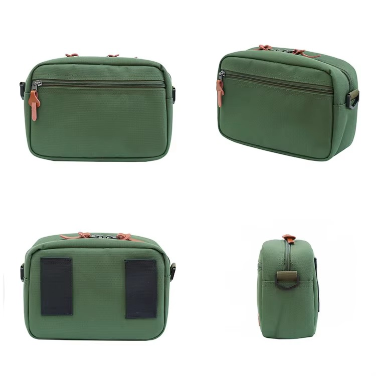 Bolsa de cintura de lujo duradera de PU de cuero personalizada para cámara de video, fotografía para hombres, mochila fanny para mujeres