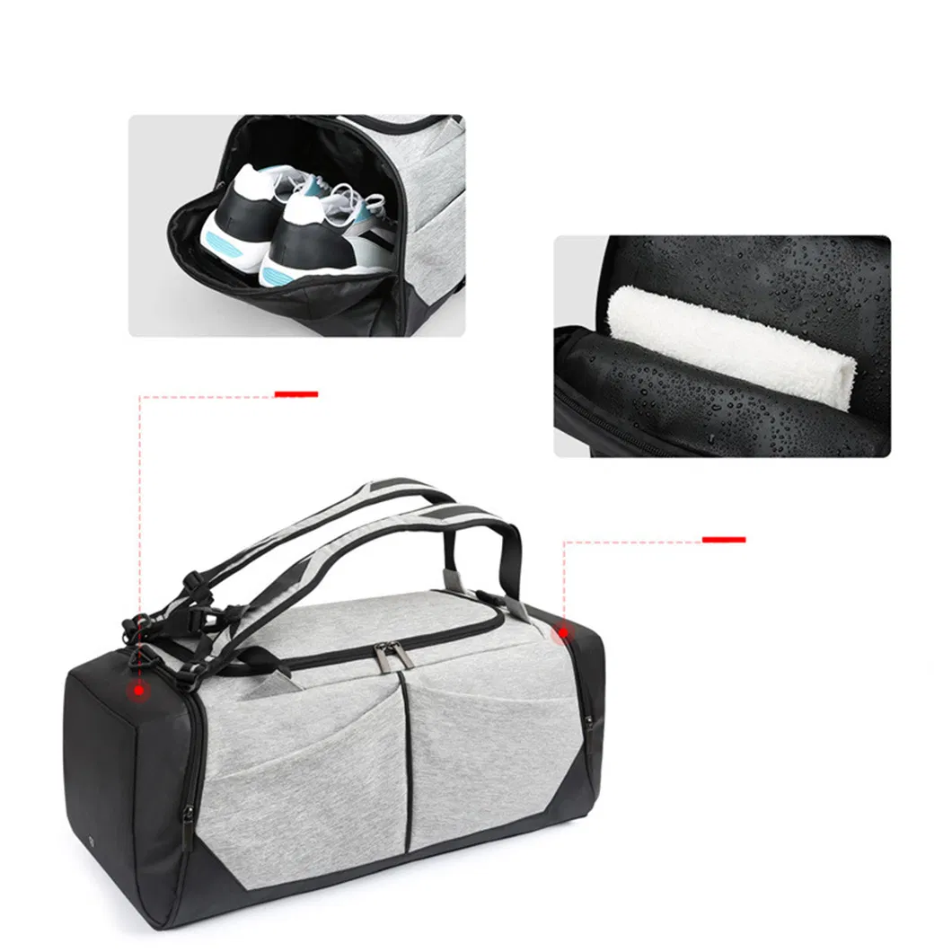 Bolsa de entrenamiento para hombros de gimnasio, forma de barril, bolsa de viaje para Crossfit