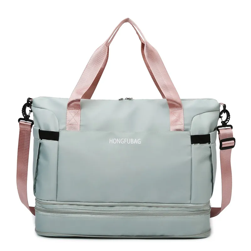 Bolsa de deporte para mujeres y hombres, bolsa de viaje de fin de semana