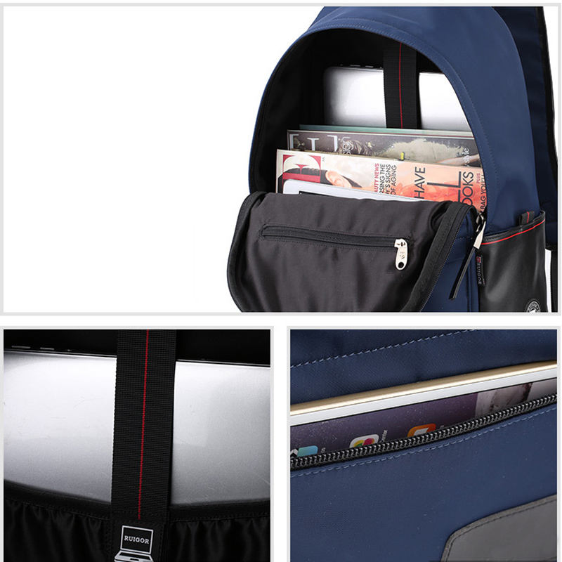 Mochila escolar para adolescentes de nylon impermeable al por mayor para exteriores