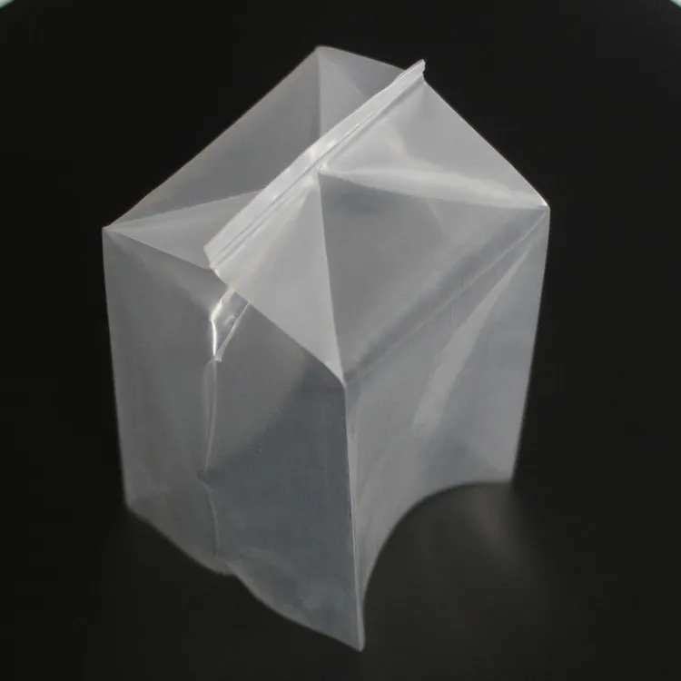 Bolsa de acordeón de pie PE 3D Diseño de bolsas de plástico