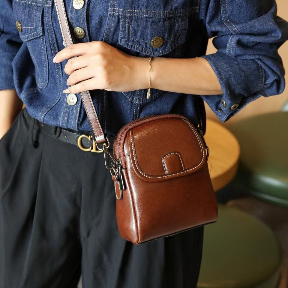 Top calidad piel de la piel de la piel de la piel de la bolsa Boston Mujer Bolsa de la cadena Bandolera