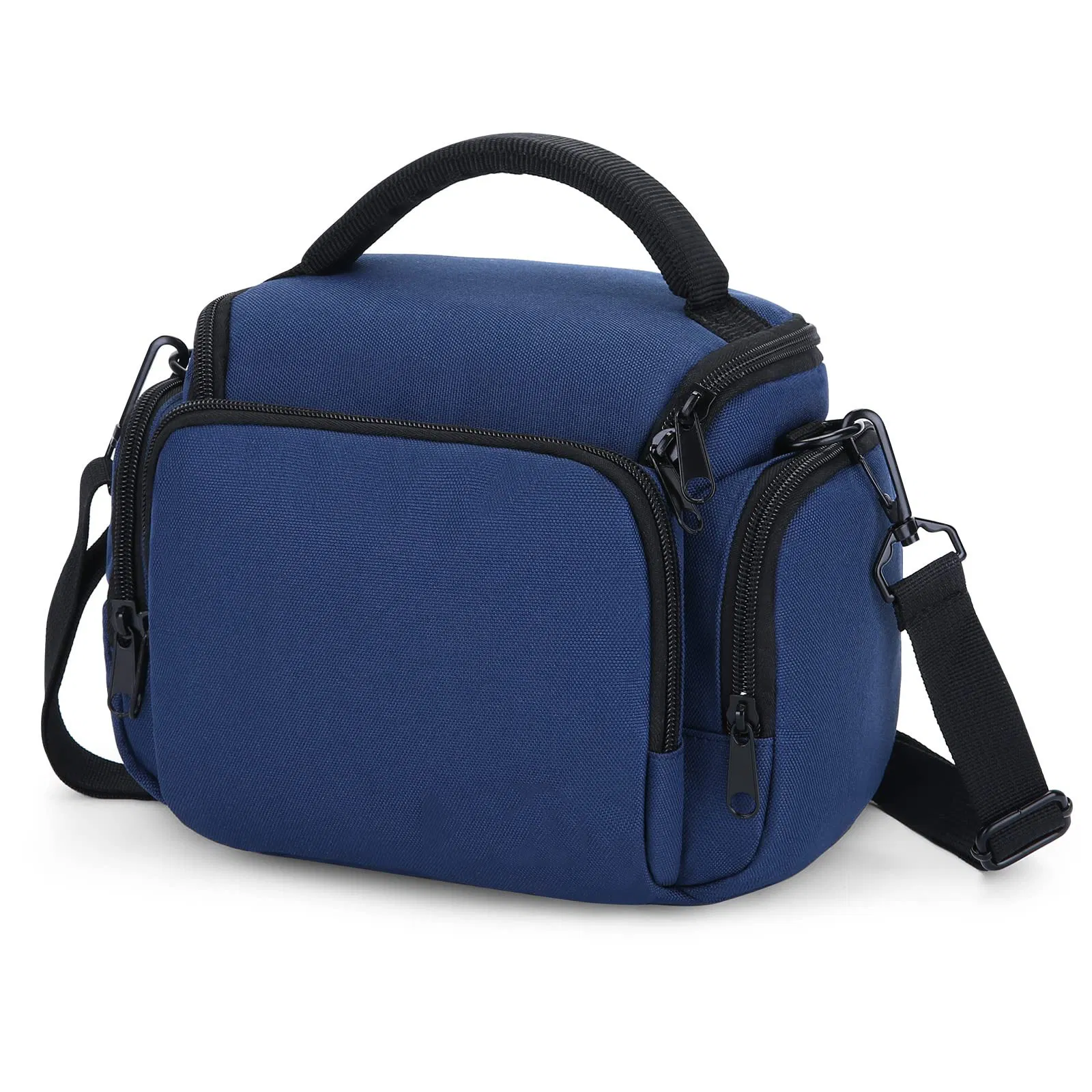 Funda de cámara pequeña de nylon, bolsa compacta para cámara con hombro