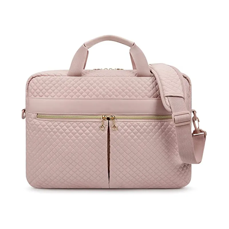 Bolsa de hombro para tabletas de viaje grande de color rosa 17.3 impermeable