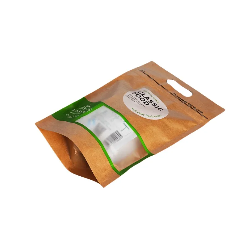 Bolsa desechable de papel kraft engrosada, a prueba de aceite, aislada, para llevar, con pinchos, bolsa de papel de aluminio para barbacoa, estilo acordeón