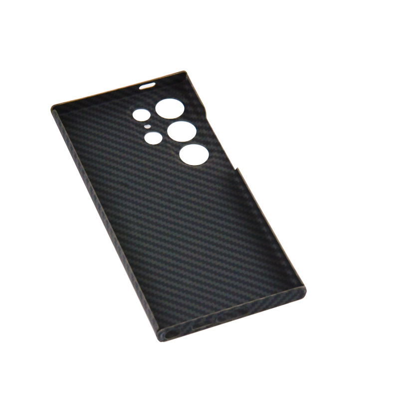 Funda de teléfono de lujo, a prueba de golpes, resistente al desgaste, ligera, de carbono real premium en gris y negro para Samsung Galaxy S24 Ultra, S24, S24+