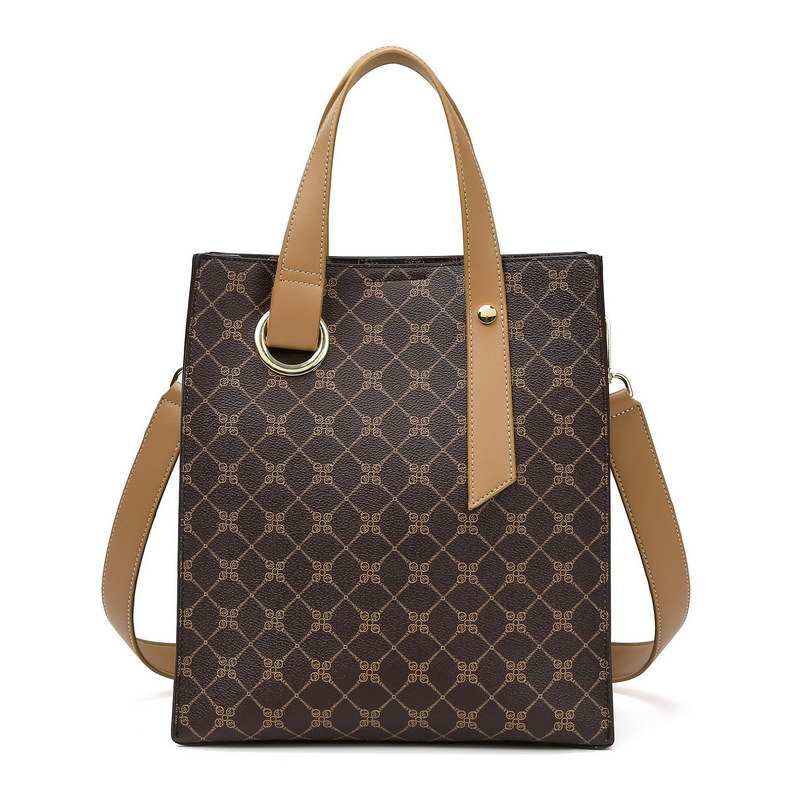Bolso de mano para mujer, nueva capacidad grande, bolso de hombro para el trabajo, bolso tipo cubo simple, tote de lujo