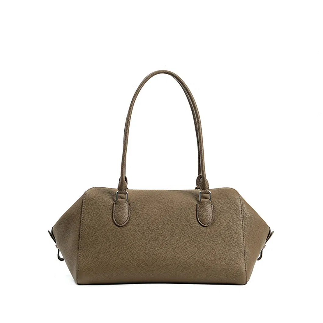 Bolso Baguette Avanzado de Moda de Cuero Genuino para Damas Bolso de Axila