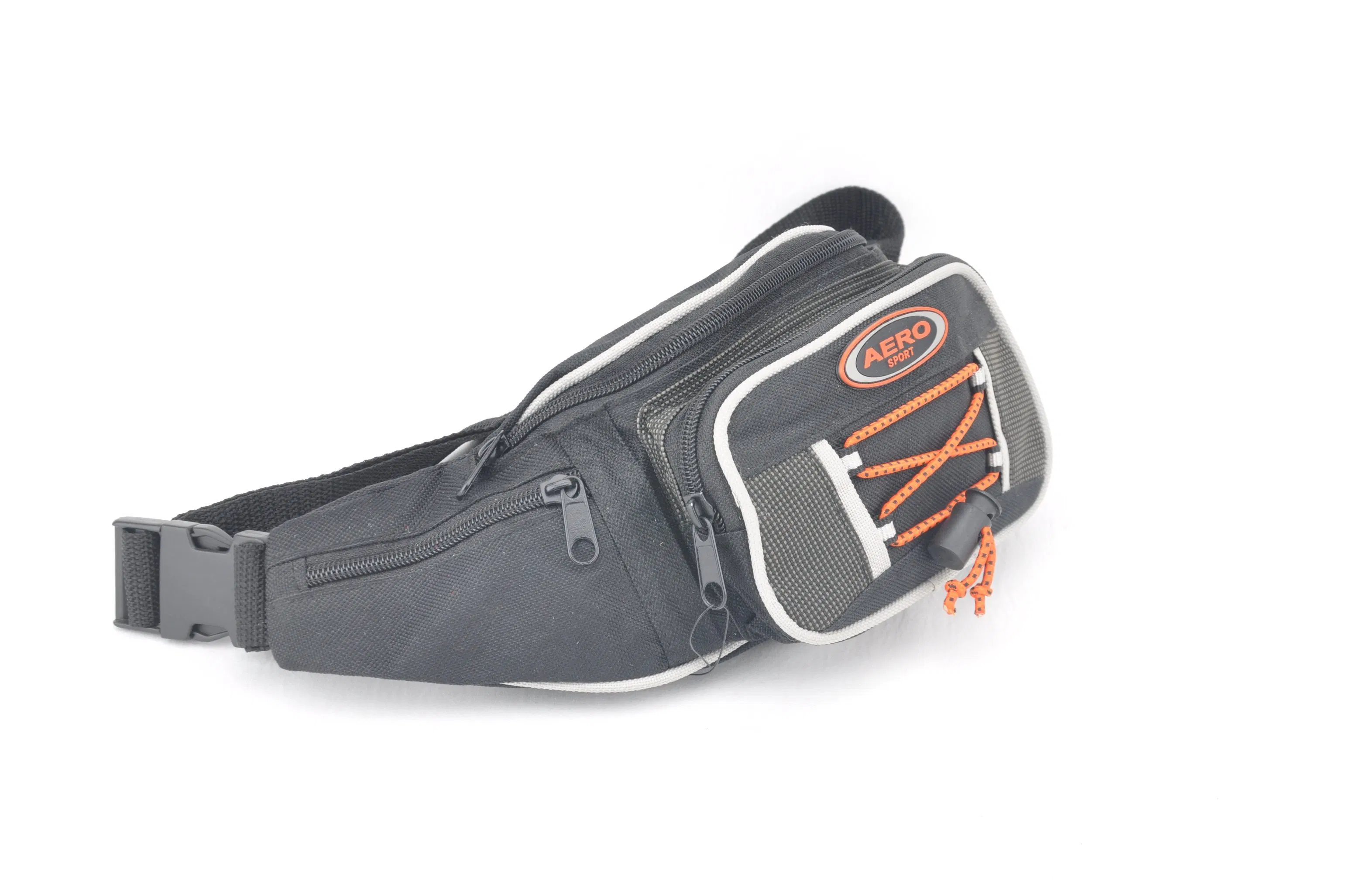 Cuatro mochilas de cadera con sistema de bungee y cuatro bolsillos con cremallera