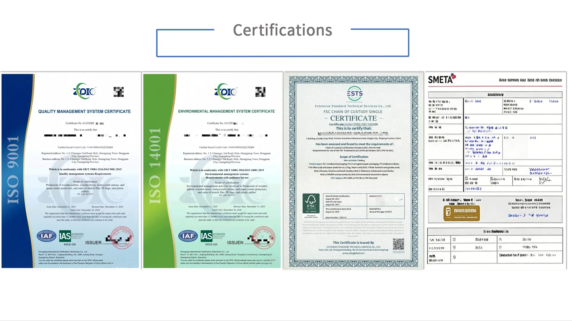 Certificaciones