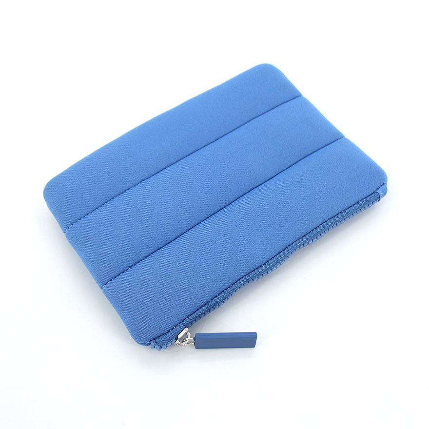 Bolsa organizadora de maquillaje acolchada personalizada BSCI con logo, bolsa de burbujas de neopreno, bolsa de belleza y cuidado de la piel