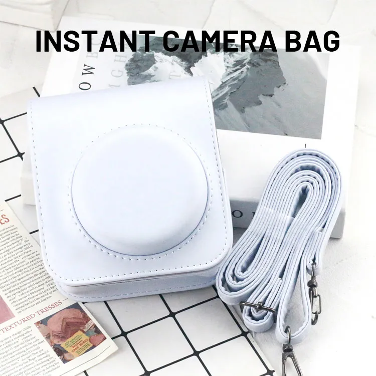 2026 Bolsa de cámara instantánea Nuevas llegadas Color sólido Mini12 Bolsas de almacenamiento dedicadas para cámaras para exteriores