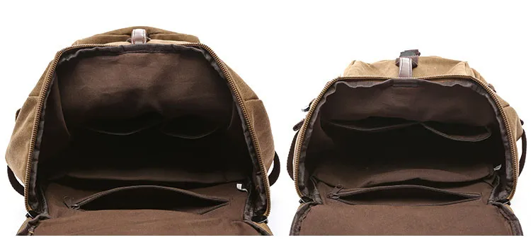 Mochila de lona tipo barril casual de moda para computadora portátil, mochila para escuela y universidad