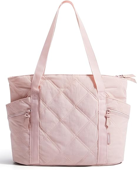 Bolso Tote para Mujeres, Bolsa de Trabajo Puffer con Cremallera, Esenciales de Viaje, Bolsa de Viaje Acolchada