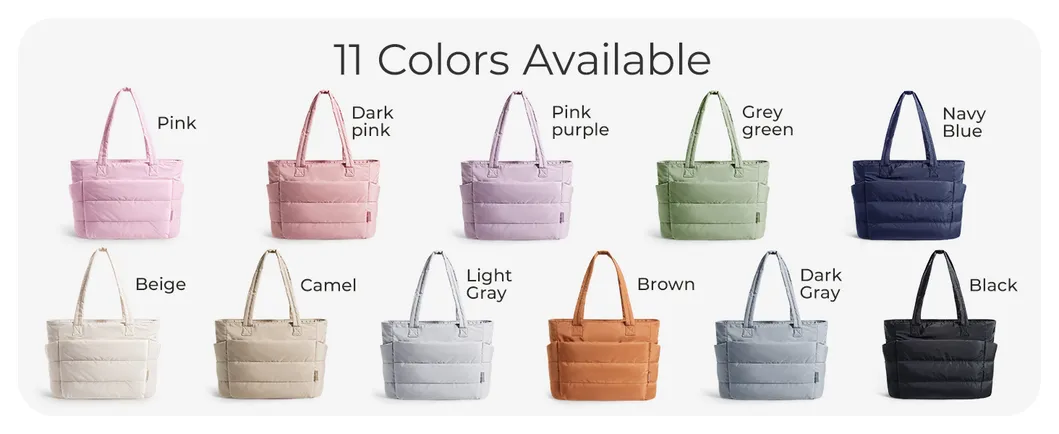 Bolso Tote Bagsmart para Mujeres, Bolso Tote Ligero con Compartimentos, Bolso de Hombro Acolchado para Viajes, Trabajo