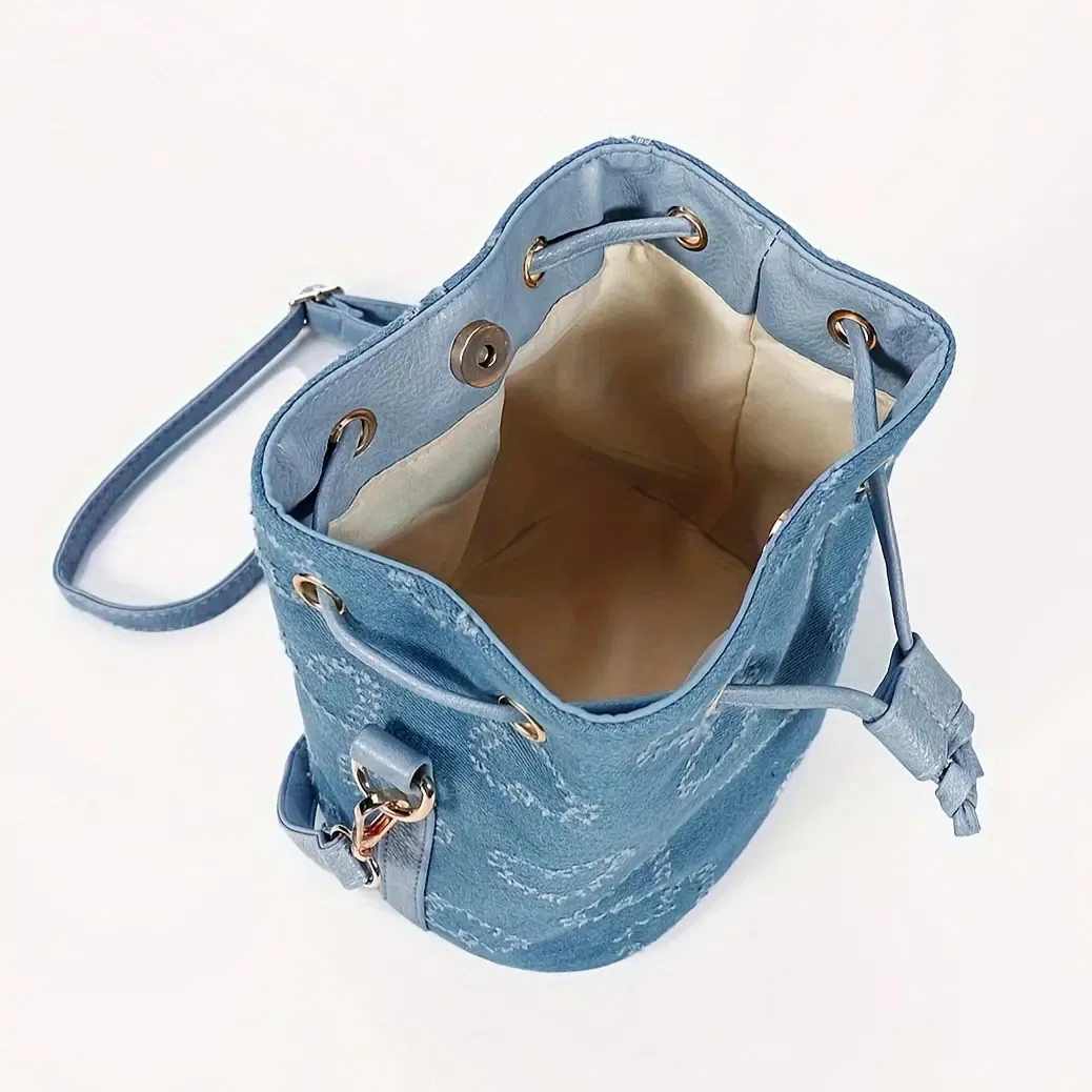 Wx2796 Bolso de cubo para chicas, mochila de un solo hombro, bolso de cubo para damas