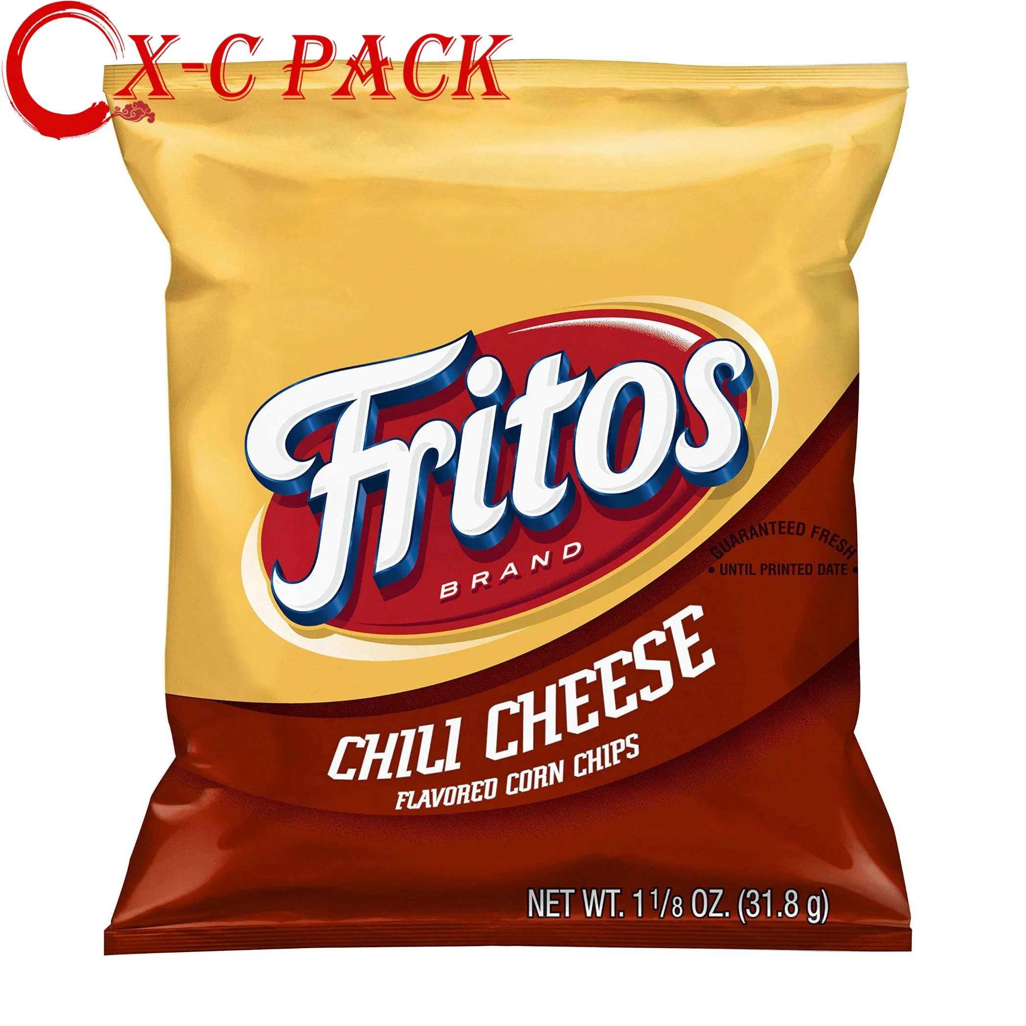 Bolsa de acordeón de sellado térmico personalizada de aluminio para empaquetado de papas fritas con sabor, nueces y galletas