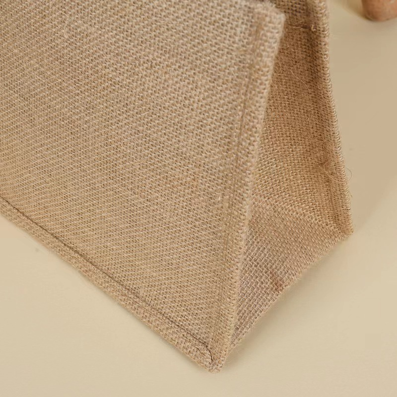 Bolsa de yute al por mayor, ecológica, bolsa de playa de arpillera para compras y publicidad