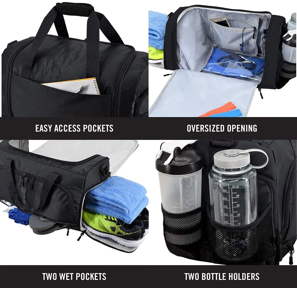 Bolsa de viaje de fin de semana de baile, resistente al agua, de gran capacidad y duradera