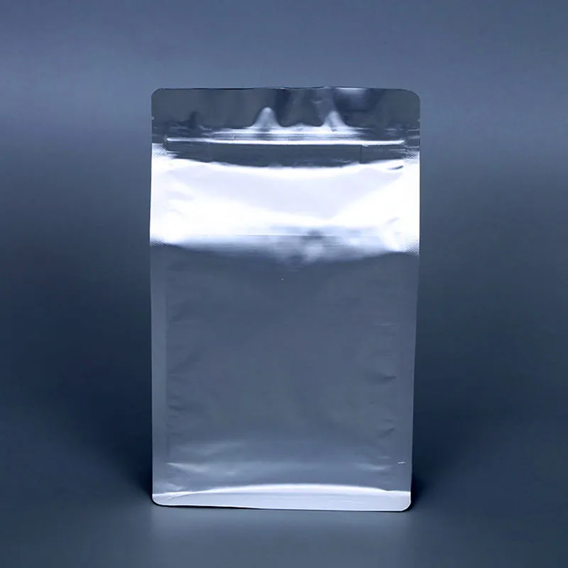Bolsa de comida con cierre de aluminio, bolsa de café, empaquetado de comida, sellado de ocho lados, bolsa de bocadillos en acordeón
