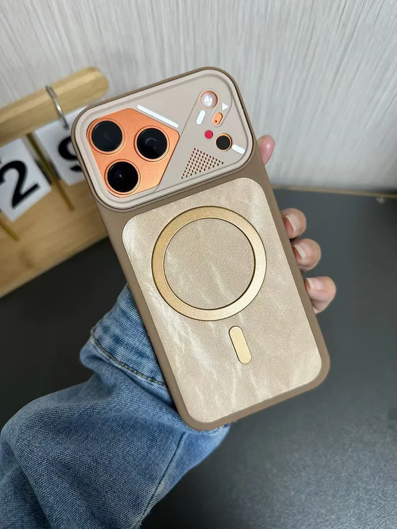 Funda flexible a prueba de golpes con carga magnética Magsafe