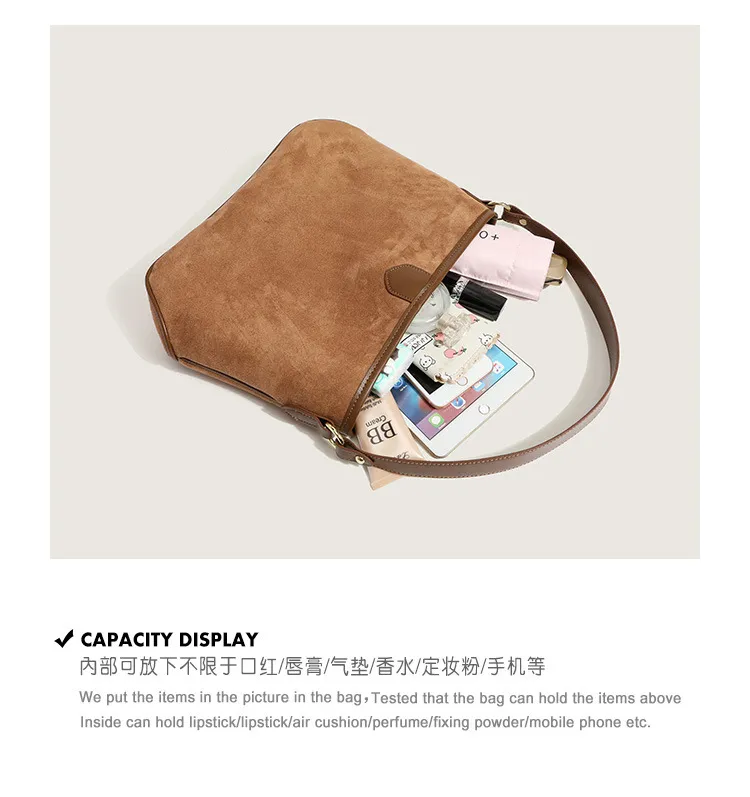 Bolso de hombro cruzado de gran capacidad para mujer