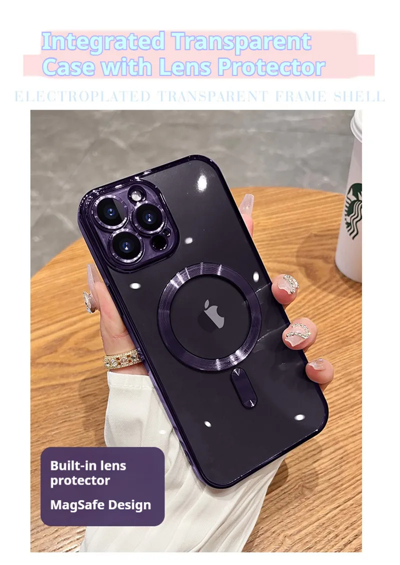 Funda de teléfono móvil suave a prueba de golpes para IP 16 PRO Max, funda transparente para celulares