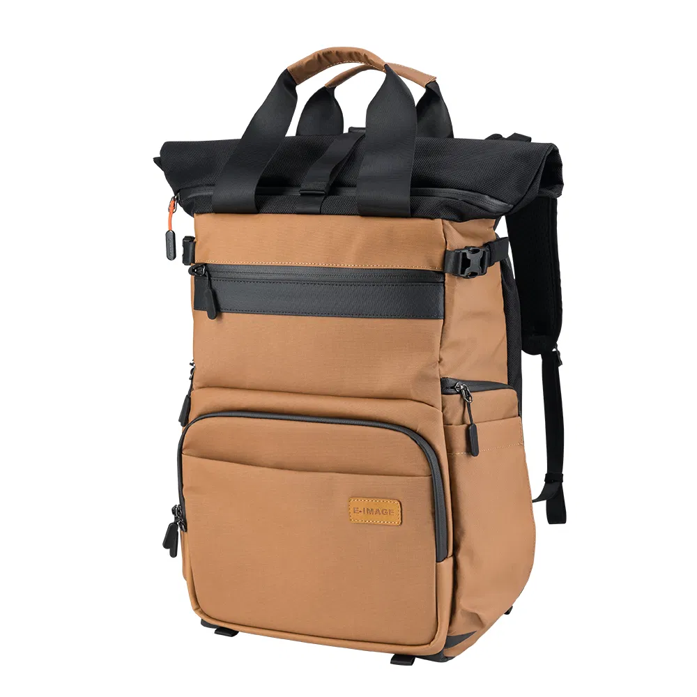 Mochila para cámara de fotografía E-Image para exteriores con cubierta impermeable para lluvia (Explorar 20Y)