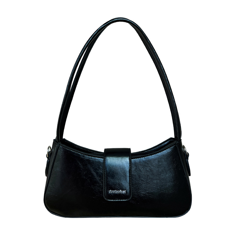 Bolsa de mano clásica tipo baguette portátil y casual para chicas y mujeres