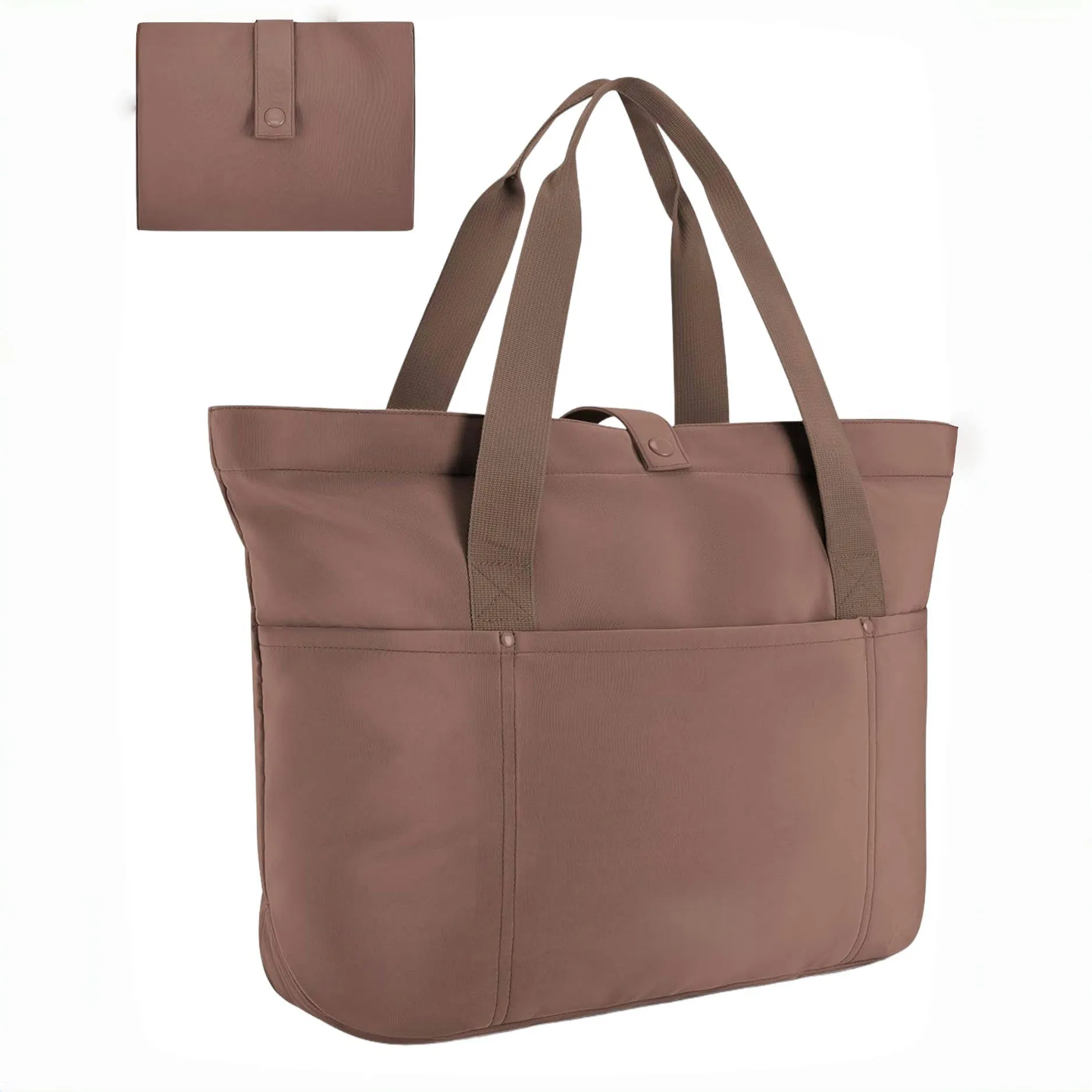 Bolso Tote para Mujeres, Bolso Tote Ligero y Acolchado con Compartimentos, Bolso de Hombro para Viajes, Trabajo, Gimnasio
