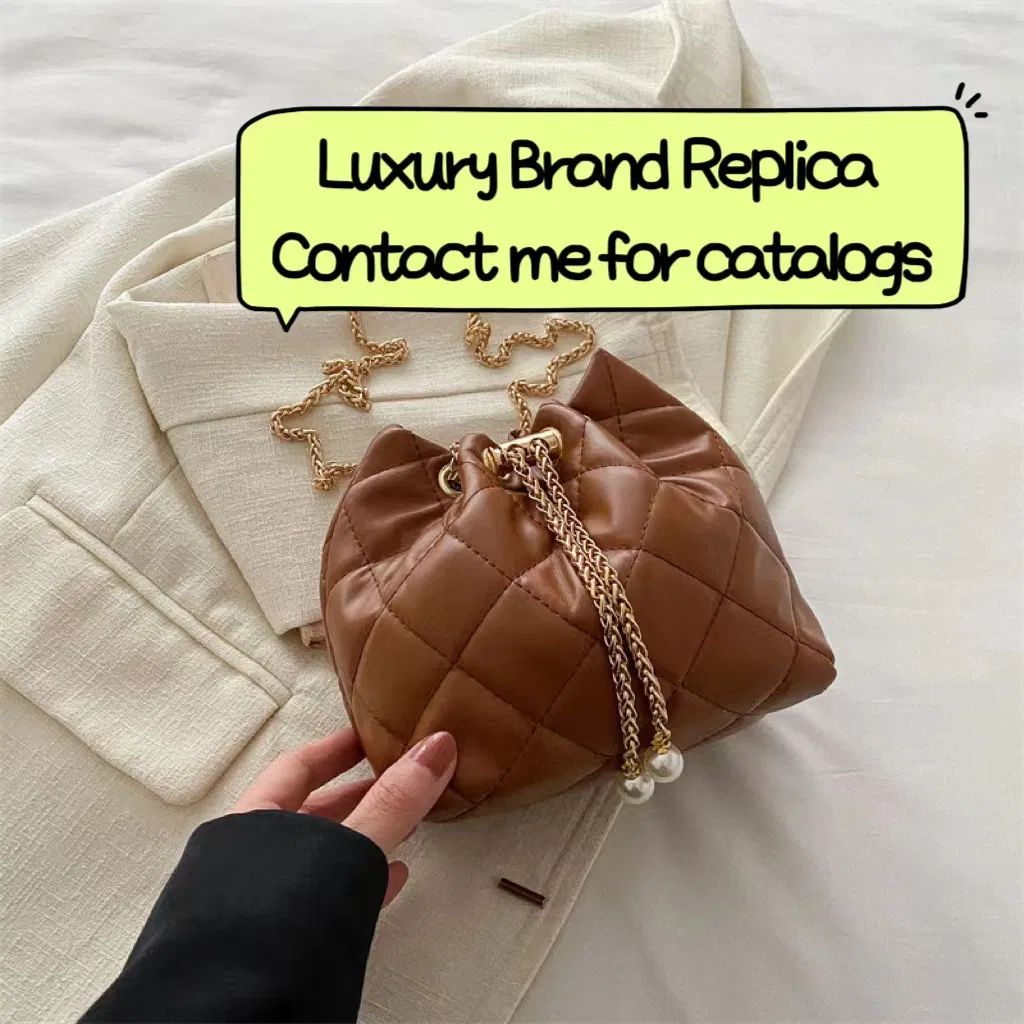 2024 Nueva tienda en línea de réplicas de bolsos de lujo para damas con diseño personalizado de logo, bolso de mano de cuero PU, bolso de hombro de moda para mujeres, bolso tote para damas