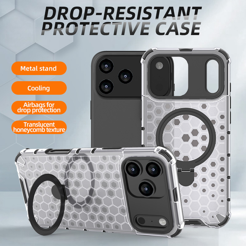 Funda protectora de carga inalámbrica con protección contra caídas de lujo para iPhone 17 PRO Max, funda para teléfono móvil a prueba de golpes para iPhone 17 Air
