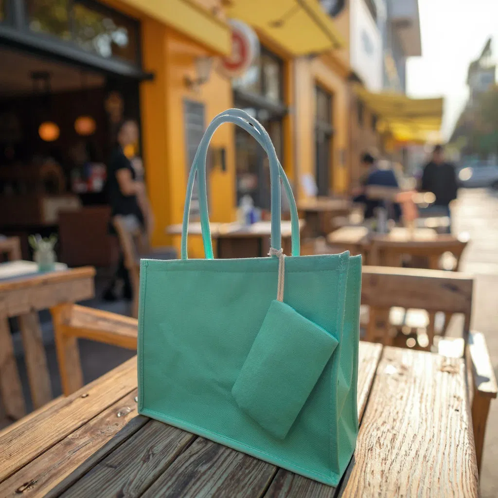 Bolsa de algodón de lienzo reutilizable para compras de regalos al por mayor