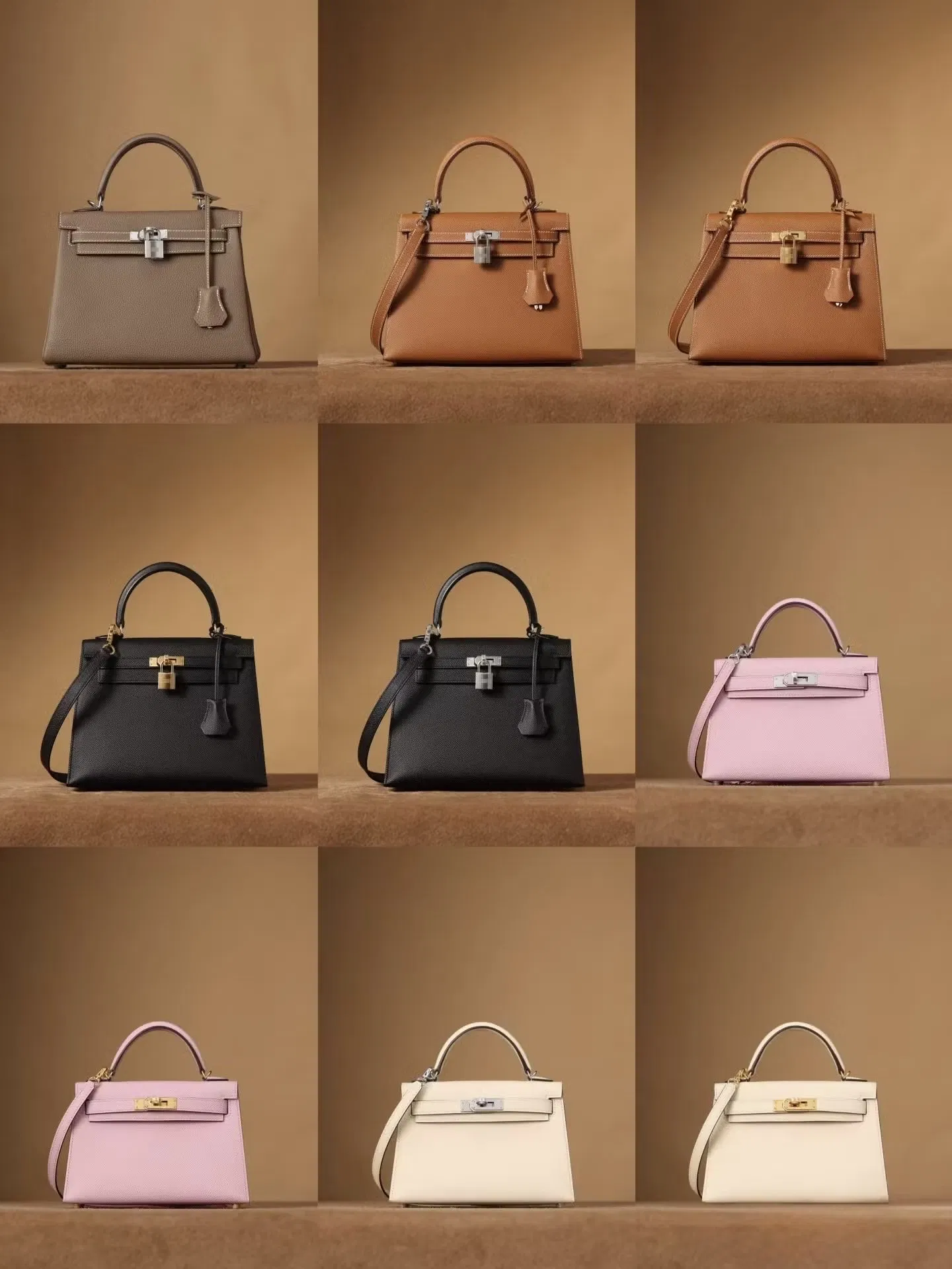 Bolsos de hombro de cubo de cuero vegano de alta calidad al por mayor
