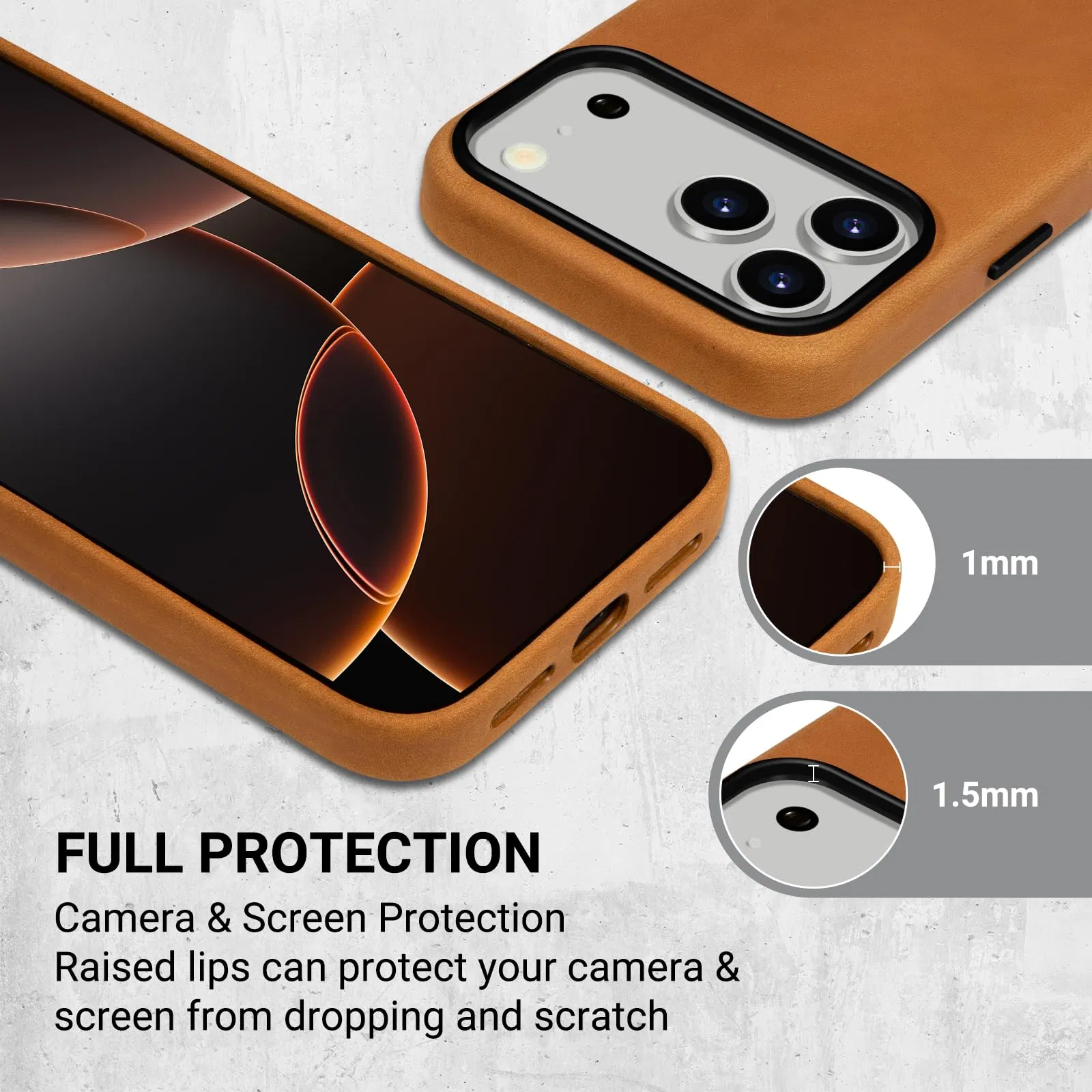 Fundas de teléfono móvil de cuero magnéticas Magsafe para iPhone 17 PRO/17 PRO Max
