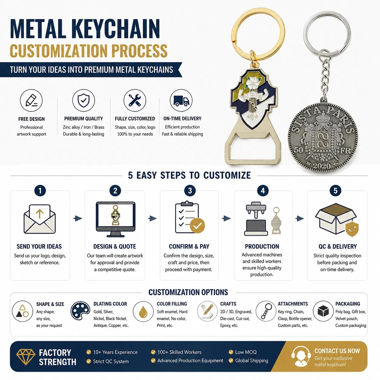 Llave de metal personalizada llavero logo lunar anillo para llaves bolsas cinturón