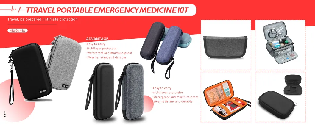 Ea479 Asistente de Medición de Logo Personalizado Vacío para Kit de Enfermera Bolsa de Primeros Auxilios Completamente Empacada Resistente al Agua Emergencia Médico Bolsa de Pouch