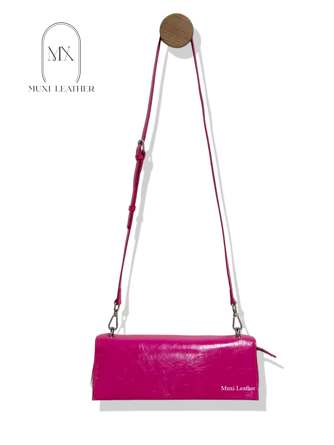 Diseño de arrugas, bolso simple de hombro y axila
