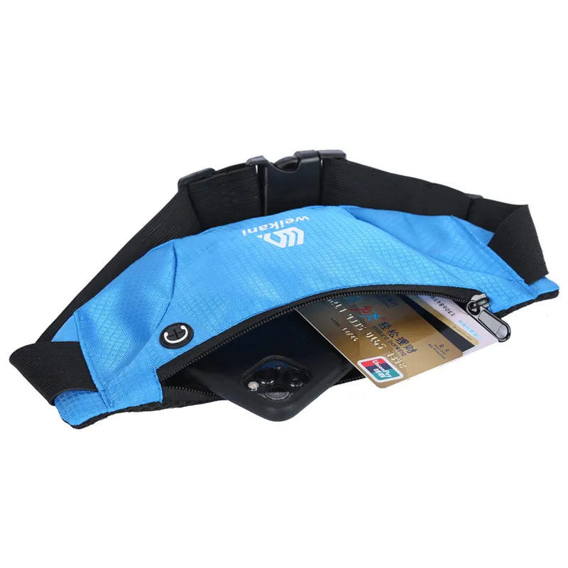 Bolsa de cintura deportiva personalizada al por mayor, bolsa de fanny pack de moda para correr