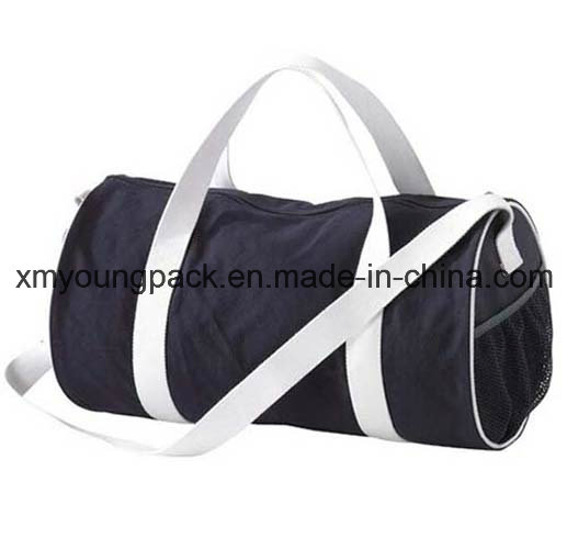 Gran bolsa de lona de barril azul marino
