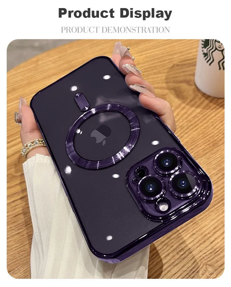 Funda de teléfono móvil suave a prueba de golpes para IP 16 PRO Max, funda transparente para celulares