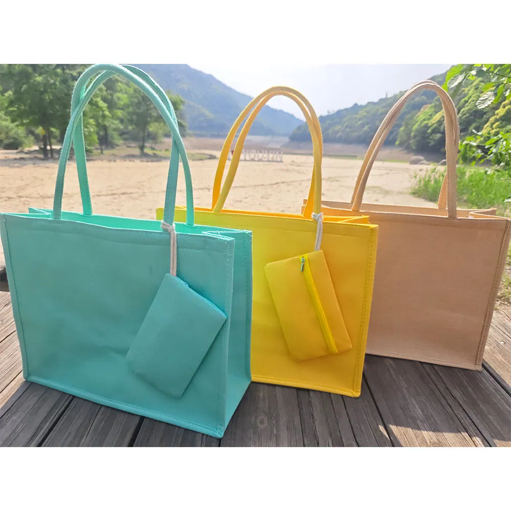Bolsa de algodón de lienzo reutilizable para compras de regalos al por mayor