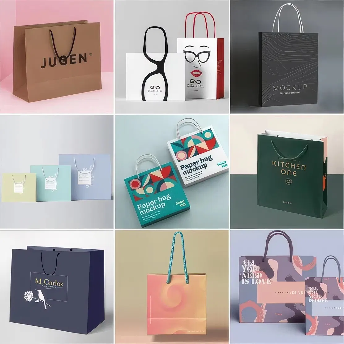 Bolsas de Papel Premium con Asas - Bolsa de Suerte para el Año Nuevo Lunar