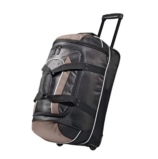 Bolsa de mano personalizada extra grande para llevar en la noche, impermeable, de lona, con tres pliegues, bolsa de viaje tipo trolley para deporte, gimnasio y fin de semana