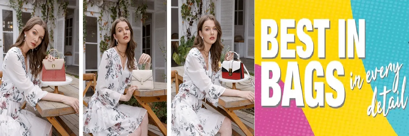 Bolso de mano de lujo para mujer