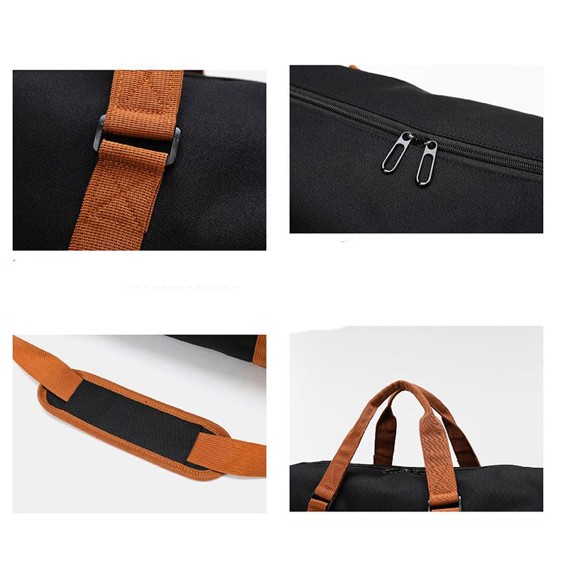 Bolsa de viaje de fin de semana personalizada de poliéster para gimnasio, tote y duffel para mujeres y hombres