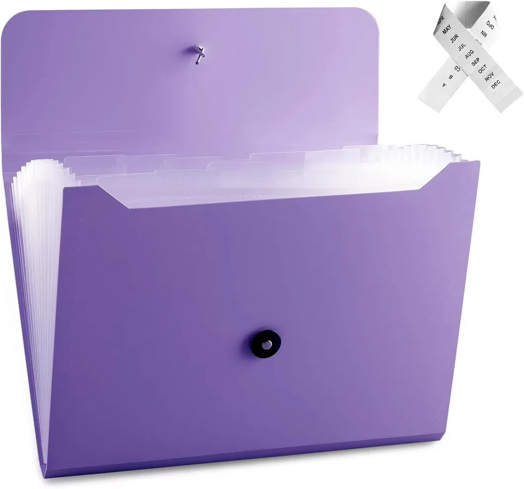 Archivo de venta superior con bolsillos, carpeta expandible, organizador de documentos a prueba de agua